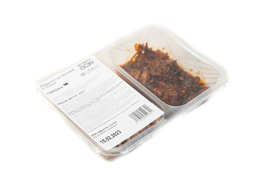 

Говядина ВкусВилл с черносливом и гречкой 230 г