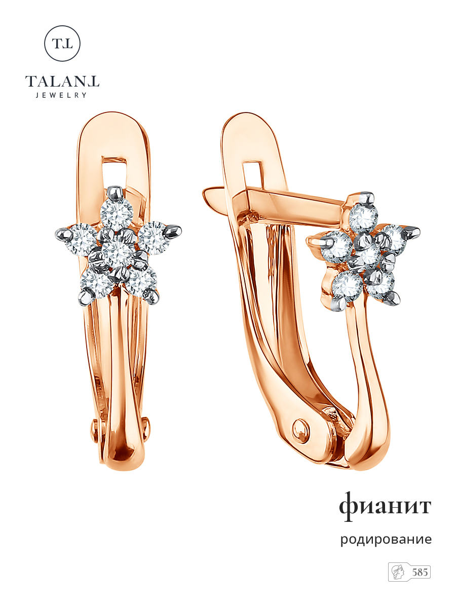 

Серьги из золота TALANT 13-02-0001-12726, фианит, 13-02-0001-12726