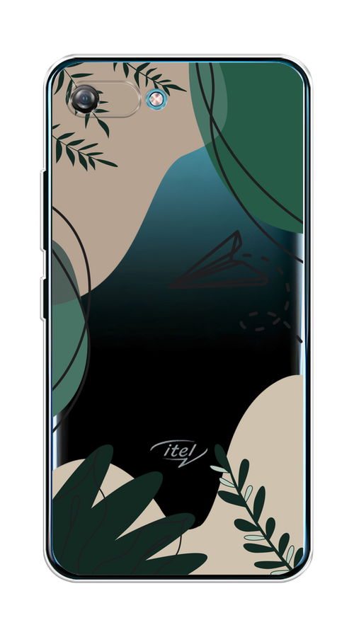 

Чехол на Itel A25/A35 "Secret Garden", Зеленый;бежевый;черный, 3200950-1