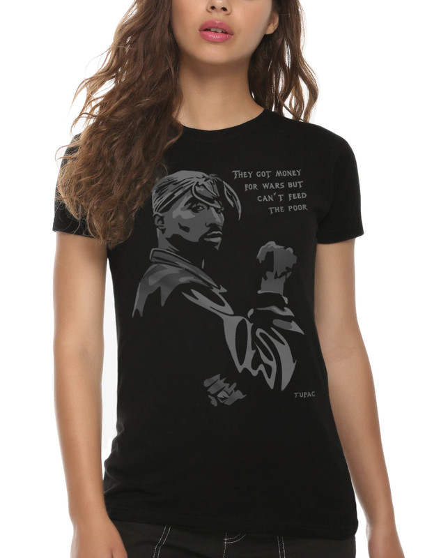 

Футболка женская Dream Shirts Тупак Шакур - У них есть деньги на войны 55673511 черная L, Тупак Шакур - У них есть деньги на войны 55673511
