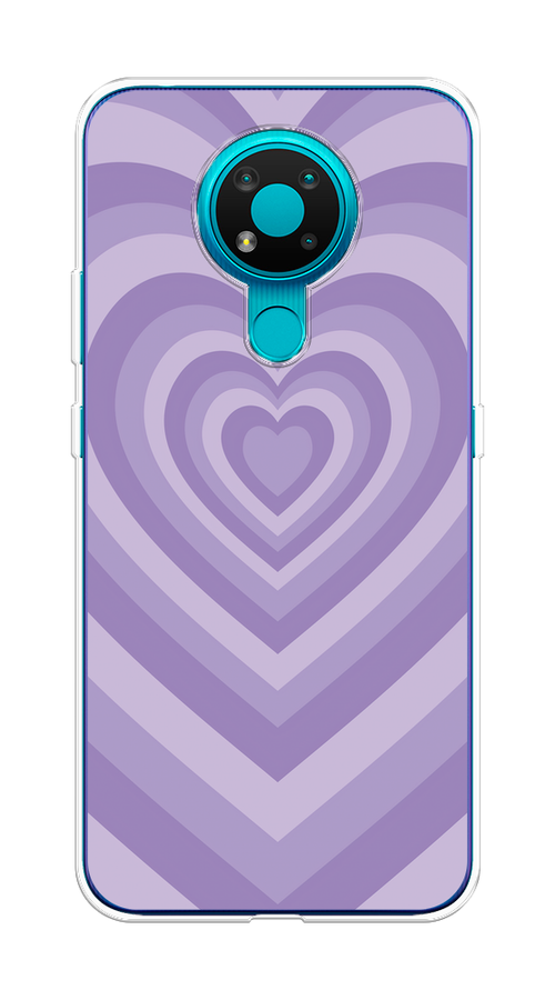 

Чехол на Nokia 3.4 "Violet heart latte", 123750-1