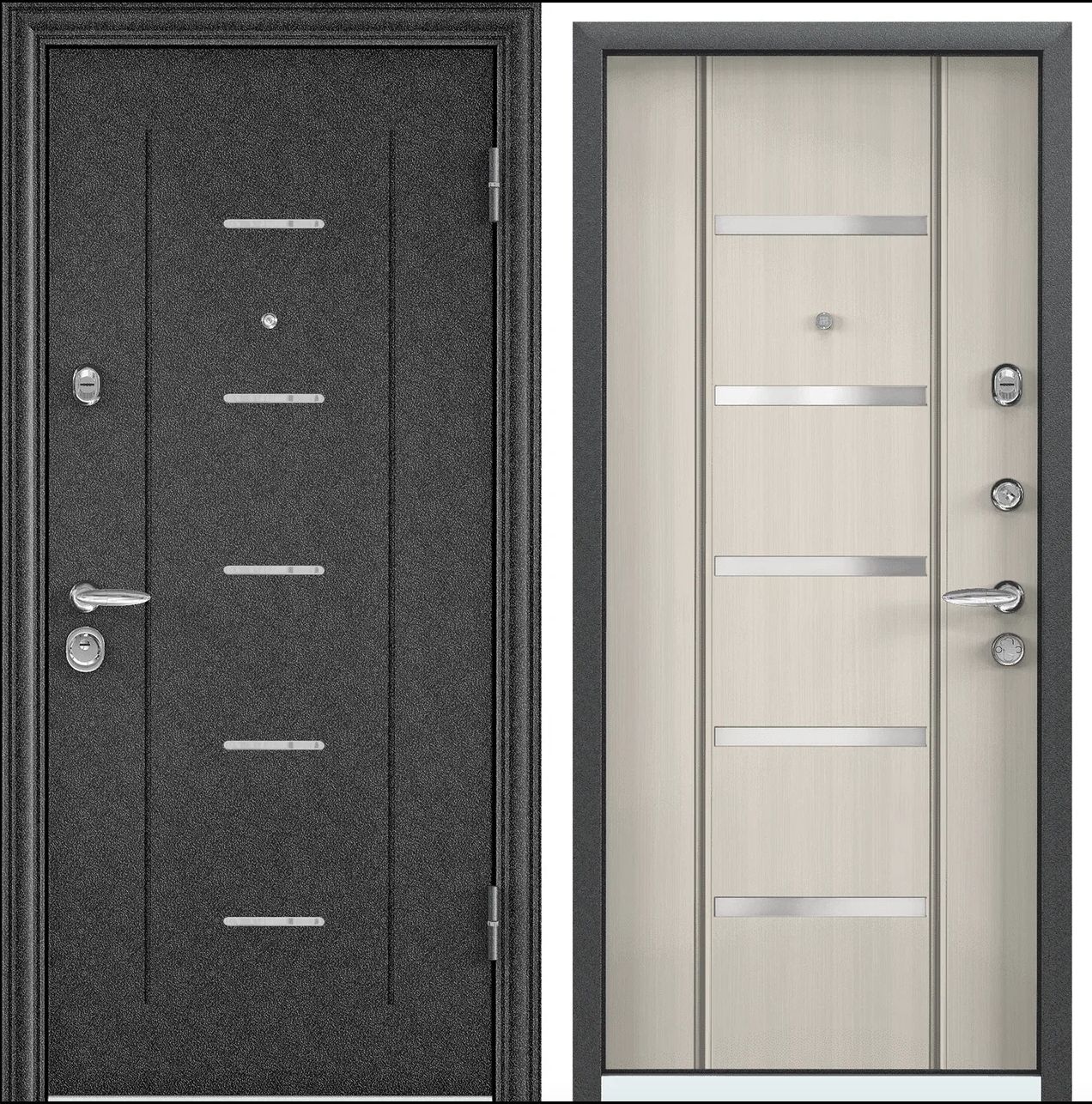 

Дверь входная для квартиры Torex Super Omega 10 880х2050, правый, черный/белый, SUPER OMEGA