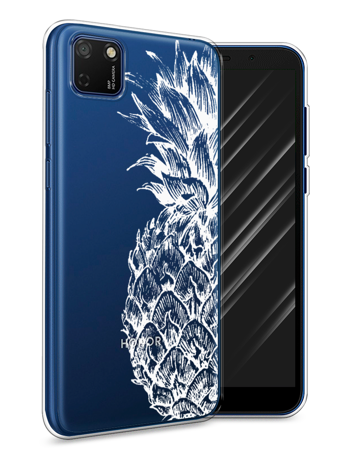 

Чехол Awog на Honor 9S "Ананас графика белая", Белый, 6102650-10