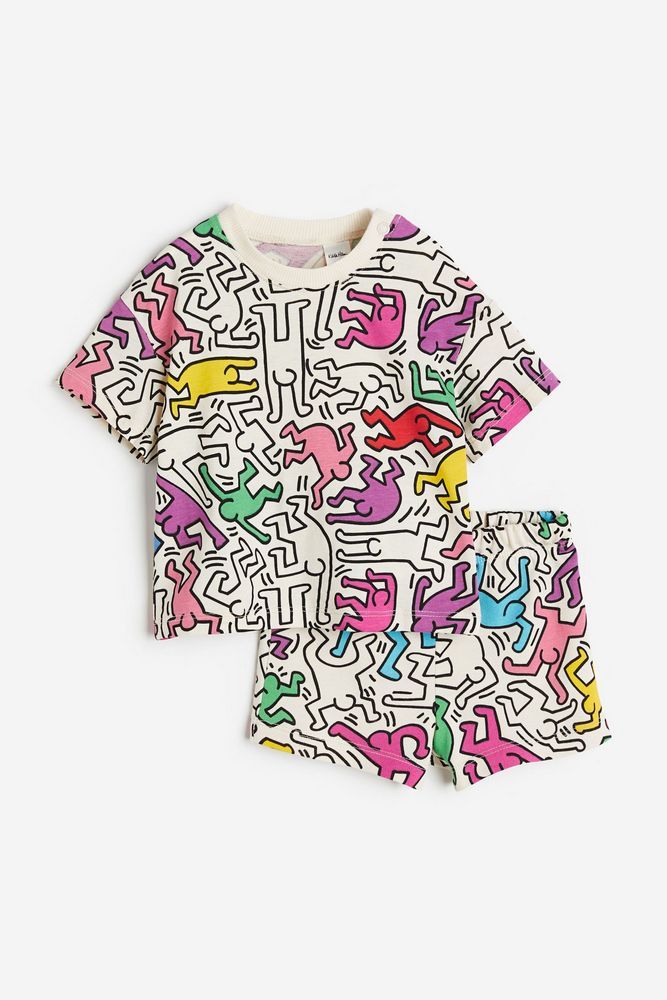 

Костюм повседневный детский H&M 1194206, Крем, Кит Харинг, 68, Белый, 1194206