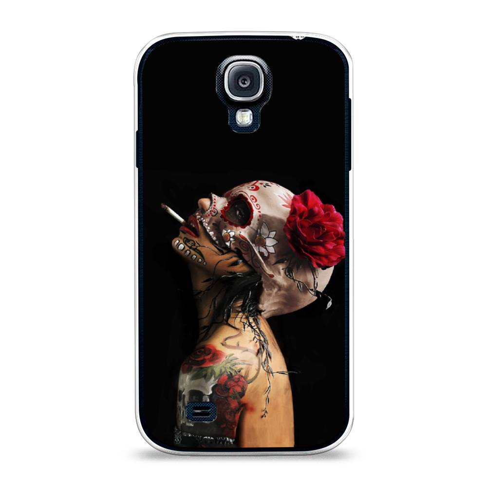 

Чехол Awog на Samsung Galaxy S4 / Самсунг S4 "Девушка с черепом", 23950-9