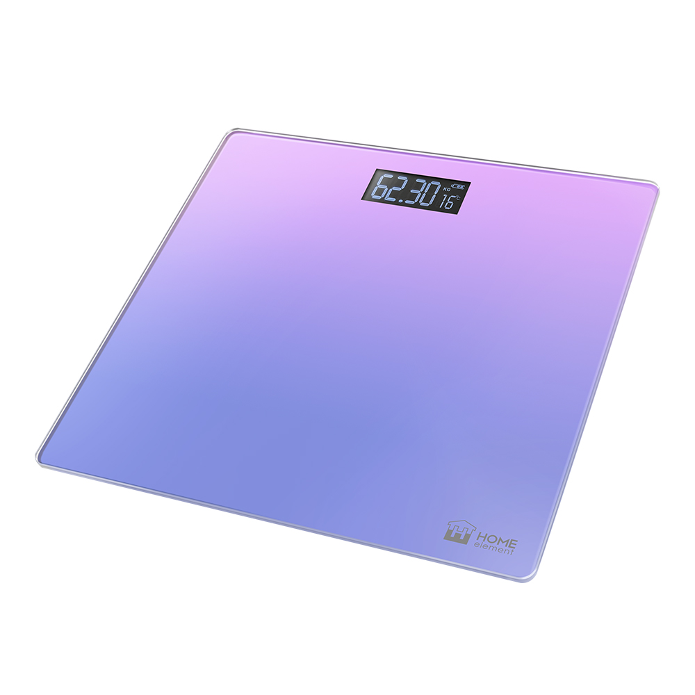 Весы напольные Home Element HE-SC906 фиолетовый стакан 450 мл 2 шт стекло фиолетовый filo r color