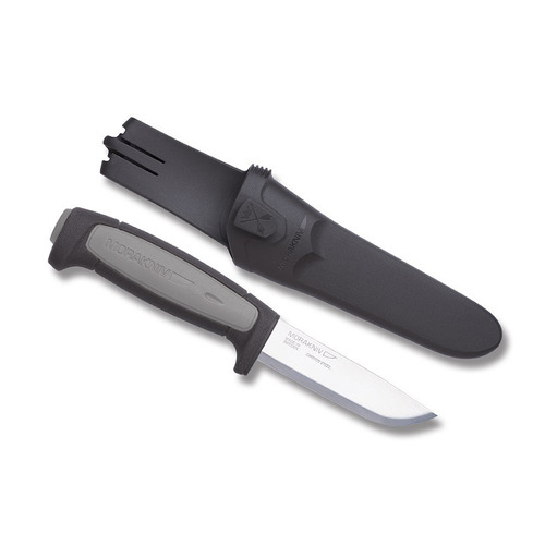 

Нож MORAKNIV Robust, разделочный, 91мм, заточка прямая, стальной, серый/черный [12249]