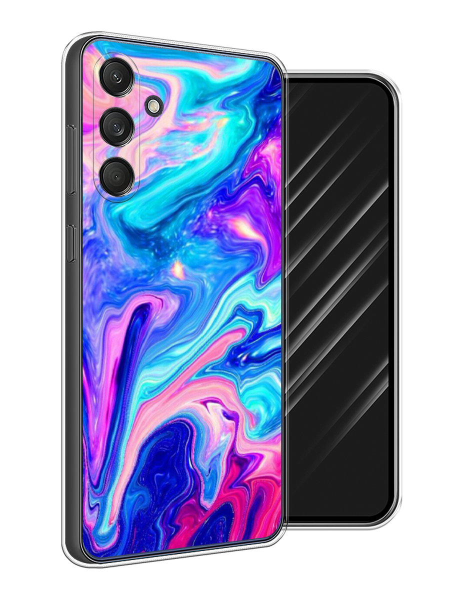 

Чехол Awog на Samsung Galaxy M55 "Потеки краски", Розовый, 2109650-1