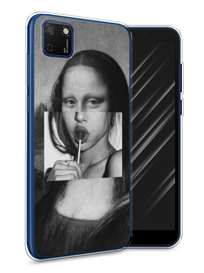 

Чехол Awog на Honor 9S "Mona Lisa sucking lollipop", Серый, 6102650-9