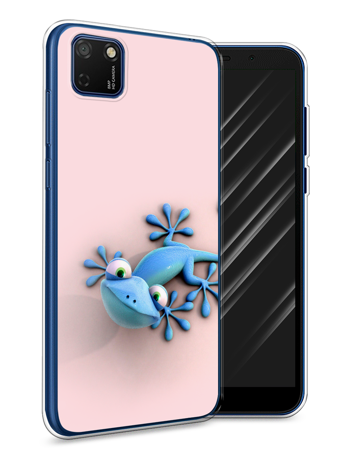 

Чехол Awog на Honor 9S "Голубая ящерка", Розовый;голубой;белый, 6102650-2