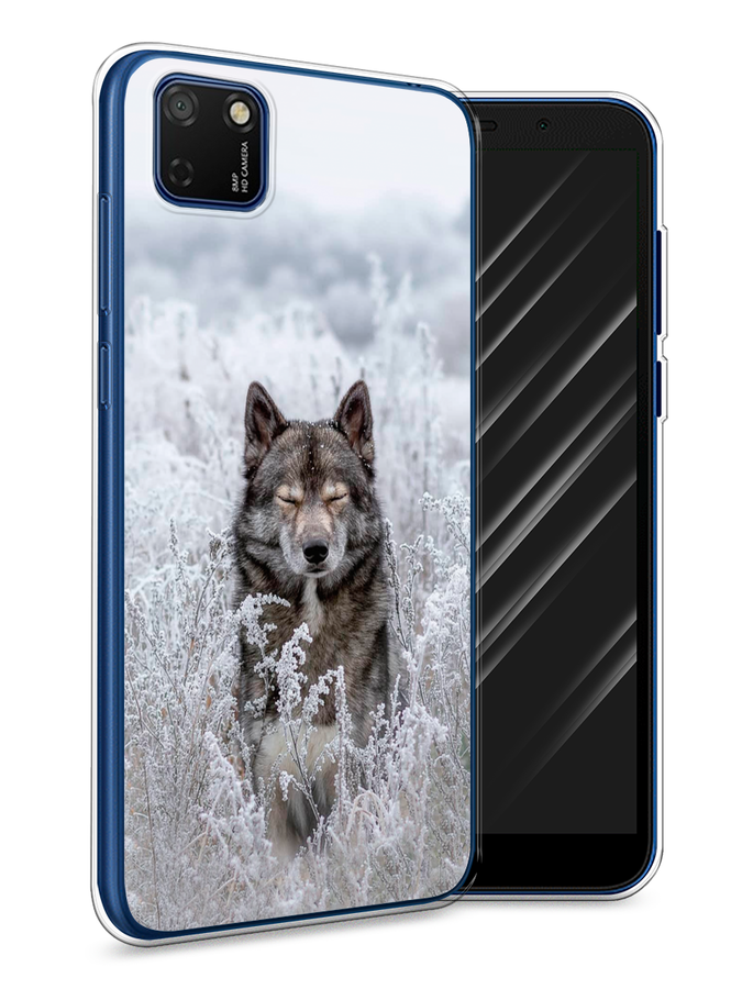 

Чехол Awog на Honor 9S "Волк в поле", Белый;черный, 6102650-1