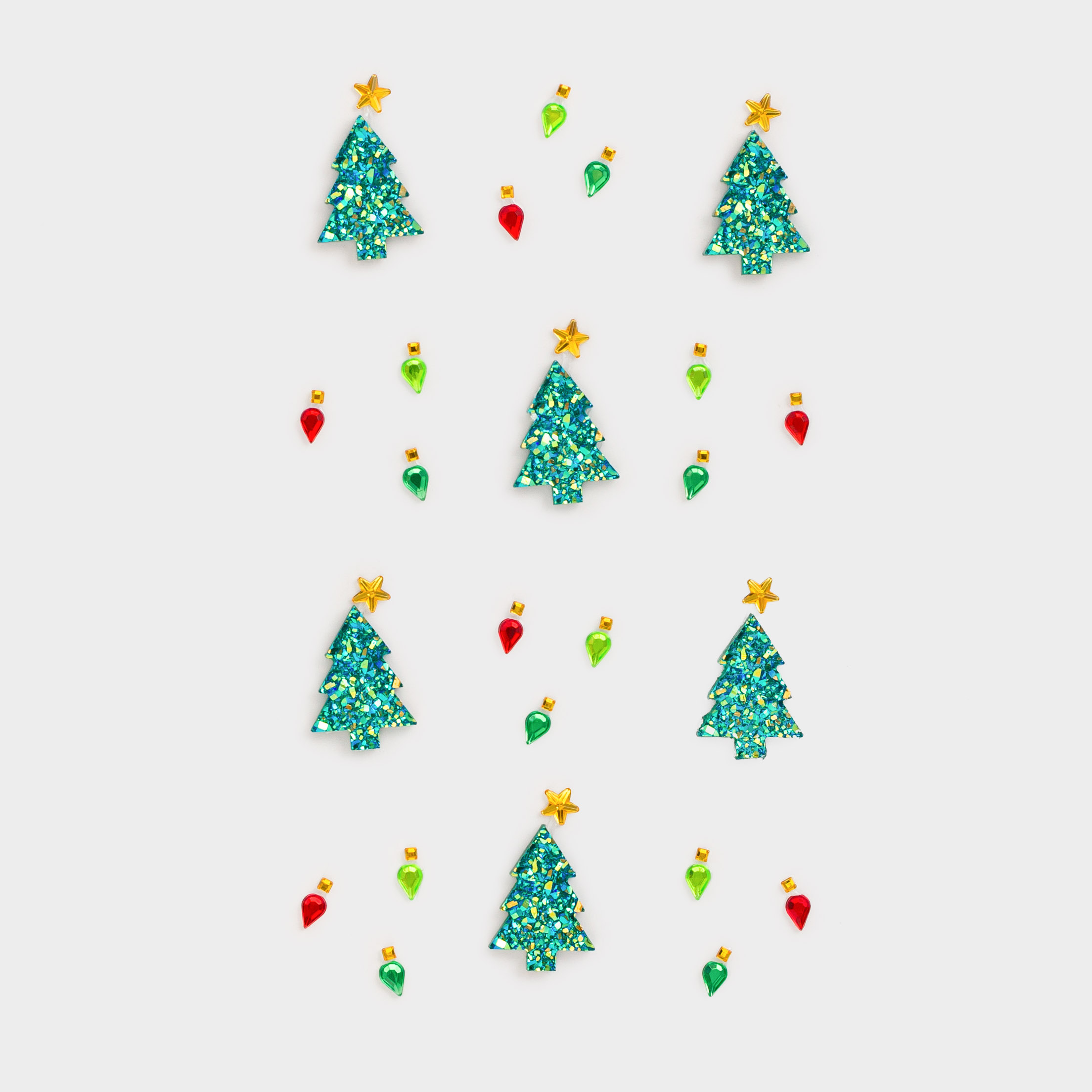 Набор наклеек 9х15 см многоразовые акрил Christmas decal 349₽