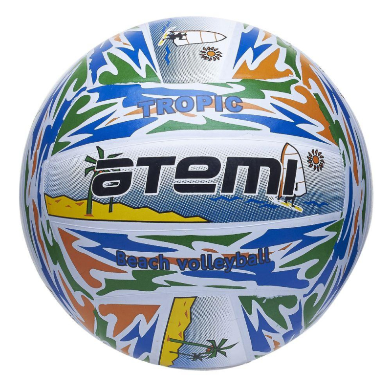 Мяч волейбольный Atemi TROPIC, резина, цветной, р. 5 65-6700000106908
