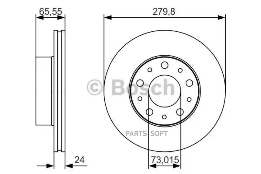 

Тормозной диск Bosch передний premium 0986479s70