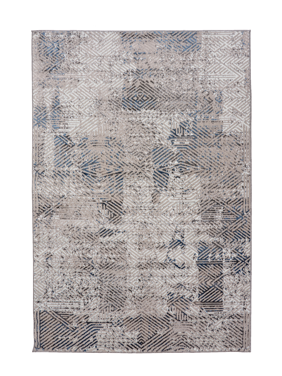 фото Ковер ворсовый kamalak tekstil dream серый/голубой 160х230 арт. ук-1134-07