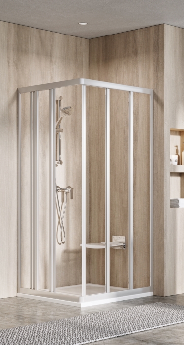 

Душевой уголок Ravak Supernova ASRV3/ASRV3 75x75 сатин Transparent