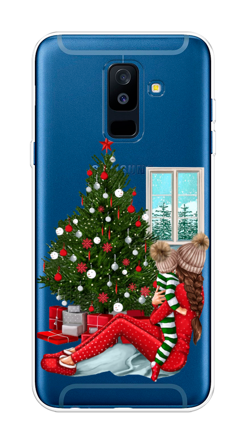 

Чехол на Samsung Galaxy A6 Plus "Новый год с мамой", Красный;зеленый;голубой, 26050-6
