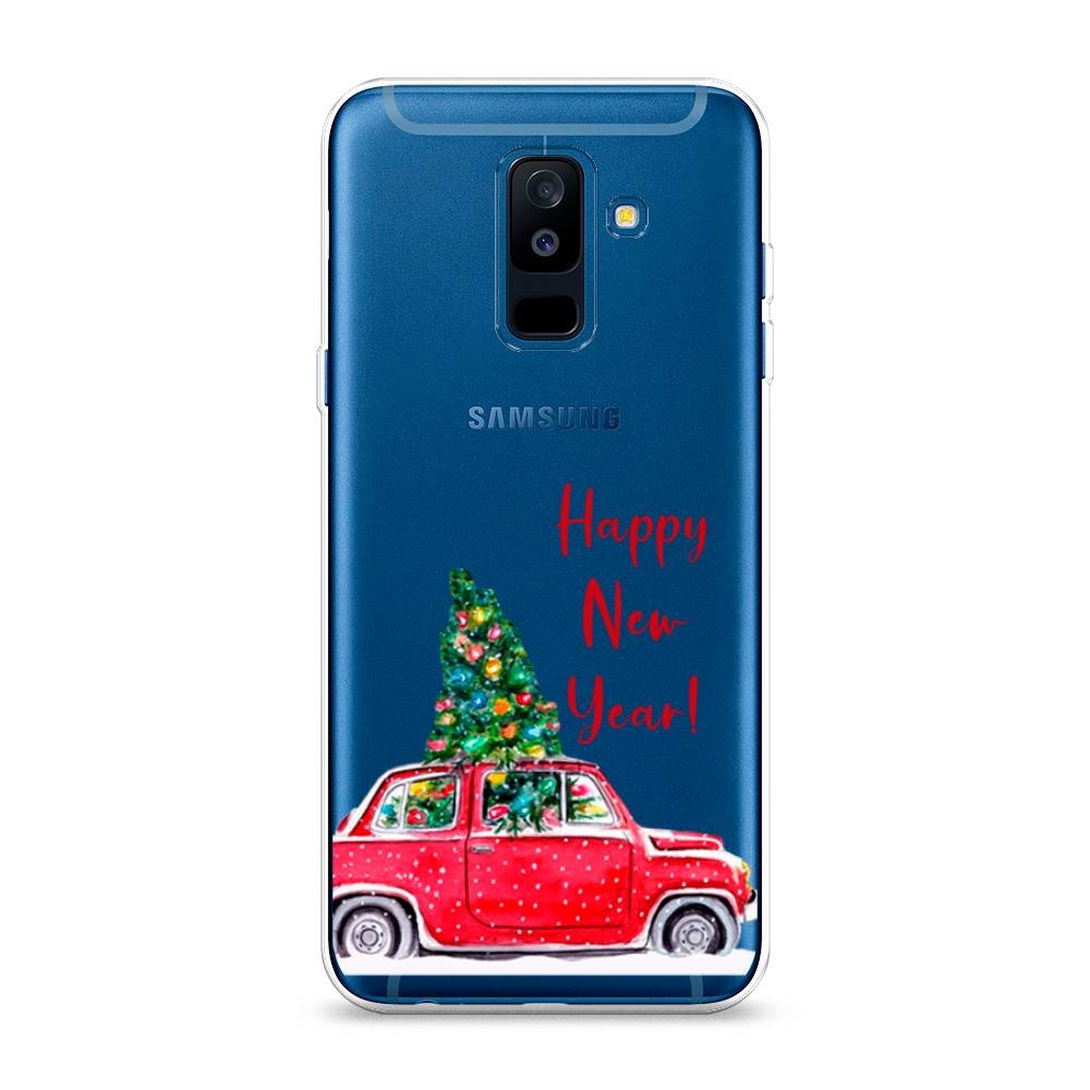 

Чехол на Samsung Galaxy A6 Plus "Happy New Year", Красный;зеленый, 26050-5