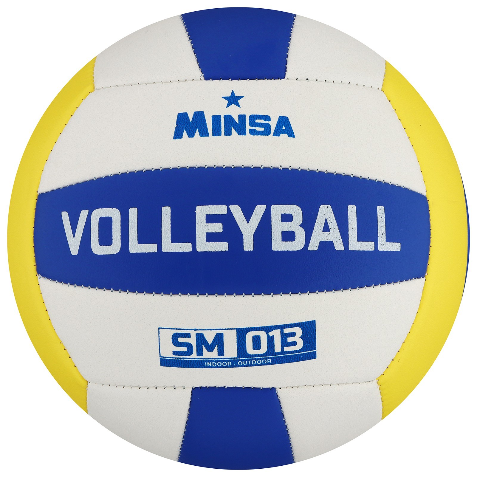 Волейбольный мяч Minsa SM-013 №5 white/blue/yellow