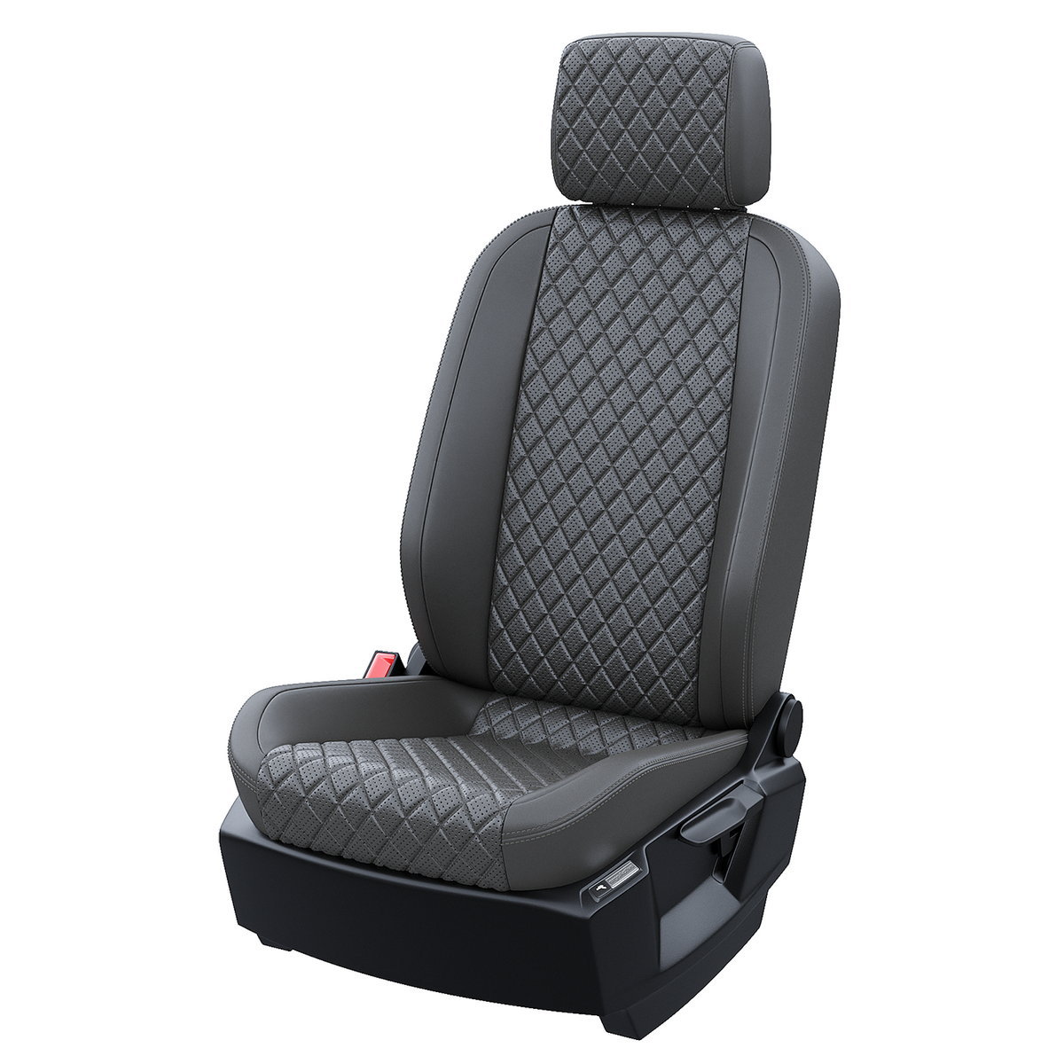 

Чехлы на сиденья Чехлы.ру для Skoda Rapid 2012-2020 5706AV168FT2 Экокожа ромб Темно-Серый, 5706AV