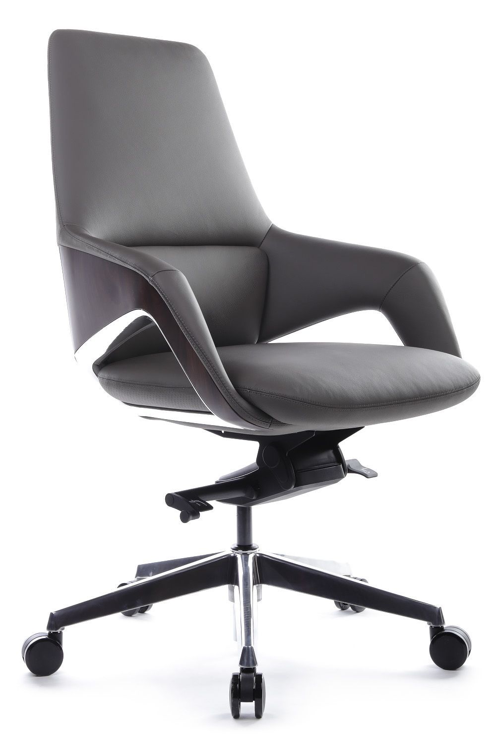 Кресло руководителя Riva Chair RV DESIGN Aura-M темно-серое УЧ-00001846 серый