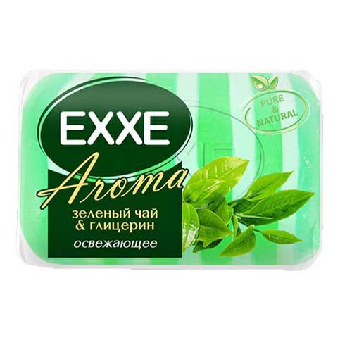 фото Крем-мыло exxe aroma зеленый чай и глицерин 80 г