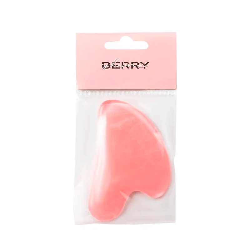Скребок Гуаша Shineberry Розовый 8*5,5 см 1 шт скребок для языка dentalpik tongue cleaner розовый 2 шт