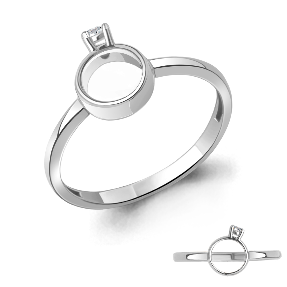 

Кольцо из серебра с фианитом Aquamarine Aquamarine 67722А_925_р р. 16,5, 67722А_925_р