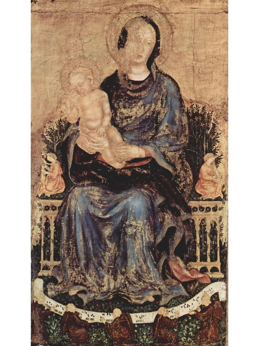 

Постер DRABS A2 Джентиле да Фабриано Мадонна на троне с музицирующими ангелами