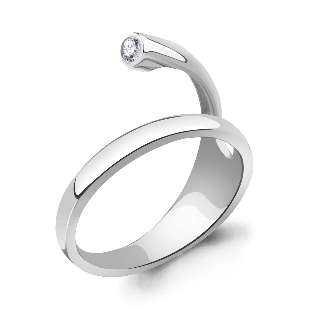 

Кольцо из серебра с фианитом Aquamarine Aquamarine 67720А_925_р р. 17,5, 67720А_925_р