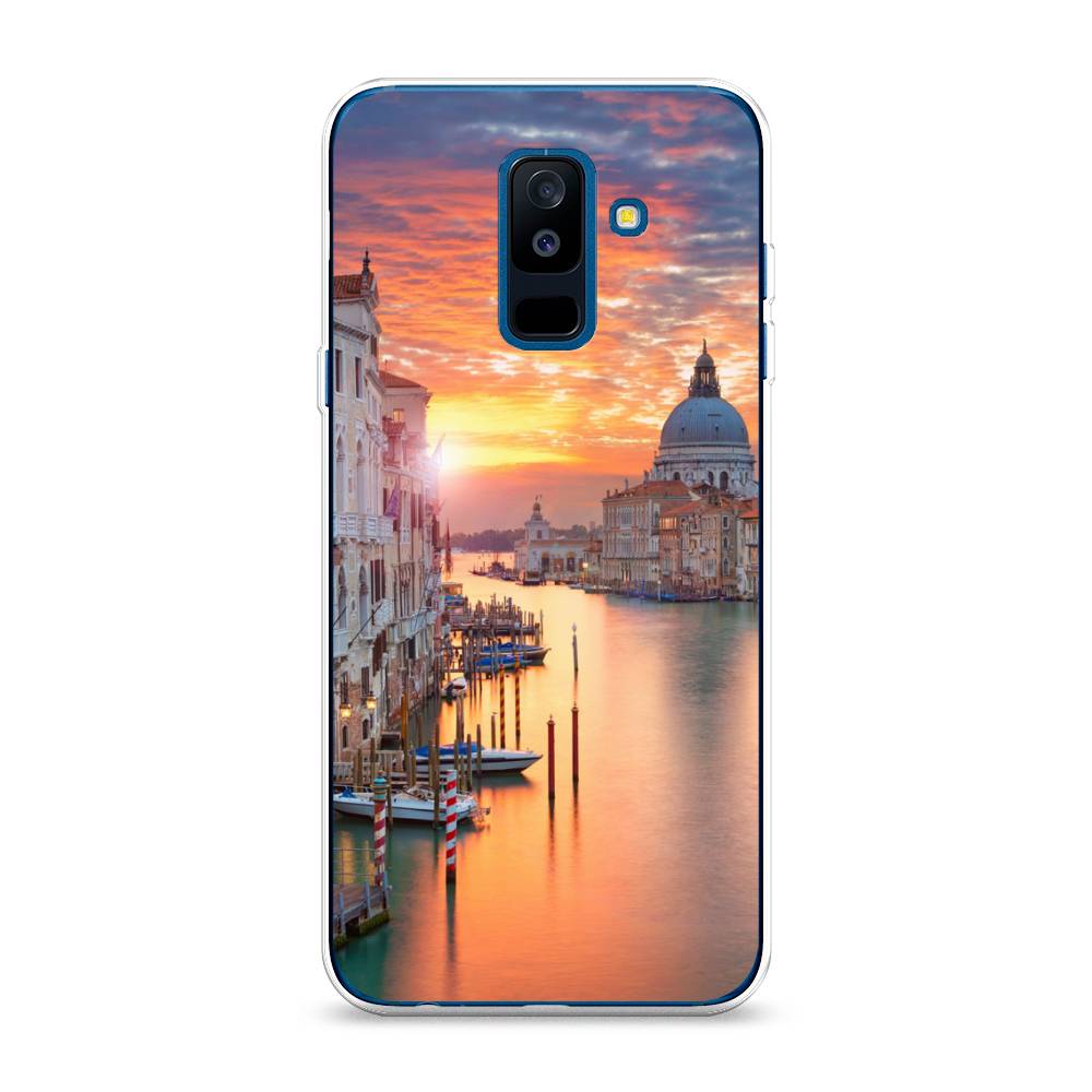 

Чехол на Samsung Galaxy A6 Plus "Восход 11", Розовый;оранжевый, 26050-2