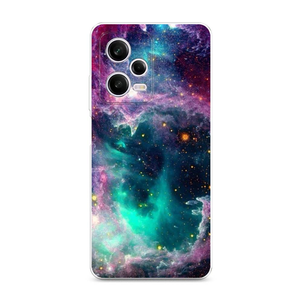 

Чехол на Xiaomi Redmi Note 12 Pro "Звездные облака", Розовый;бежевый, 317050-2
