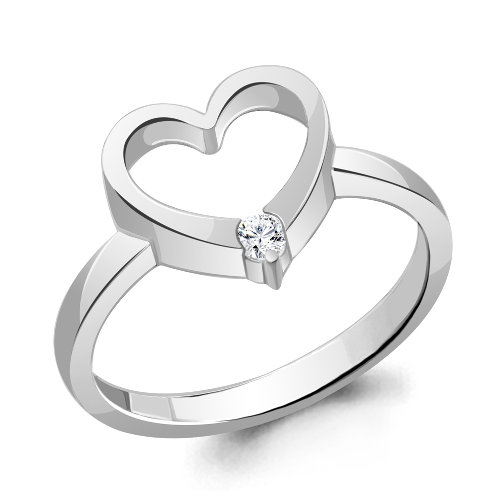 

Кольцо из серебра с фианитом Aquamarine Aquamarine 67719А_925_р р. 17,5, 67719А_925_р