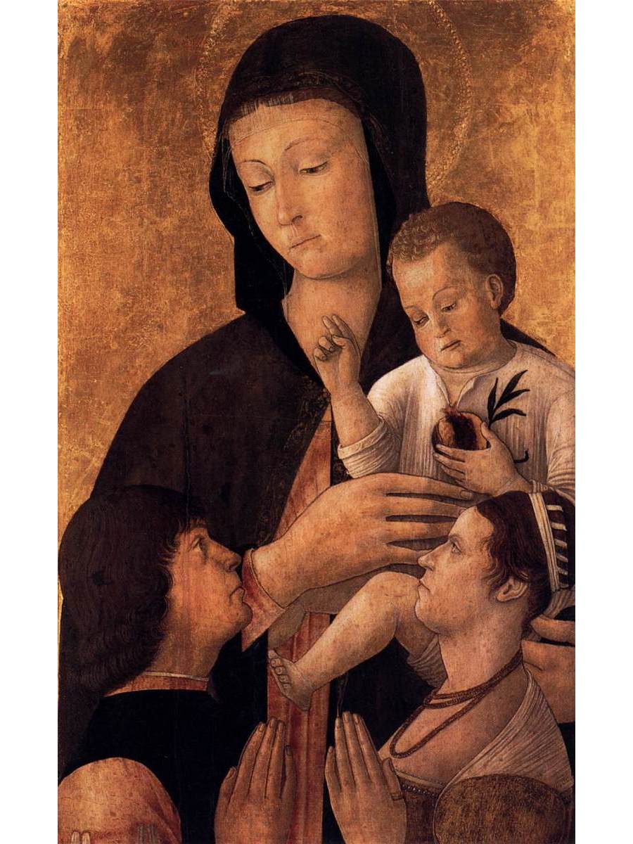 

Постер DRABS A2 Джентиле Беллини Madonna and Child with Donors