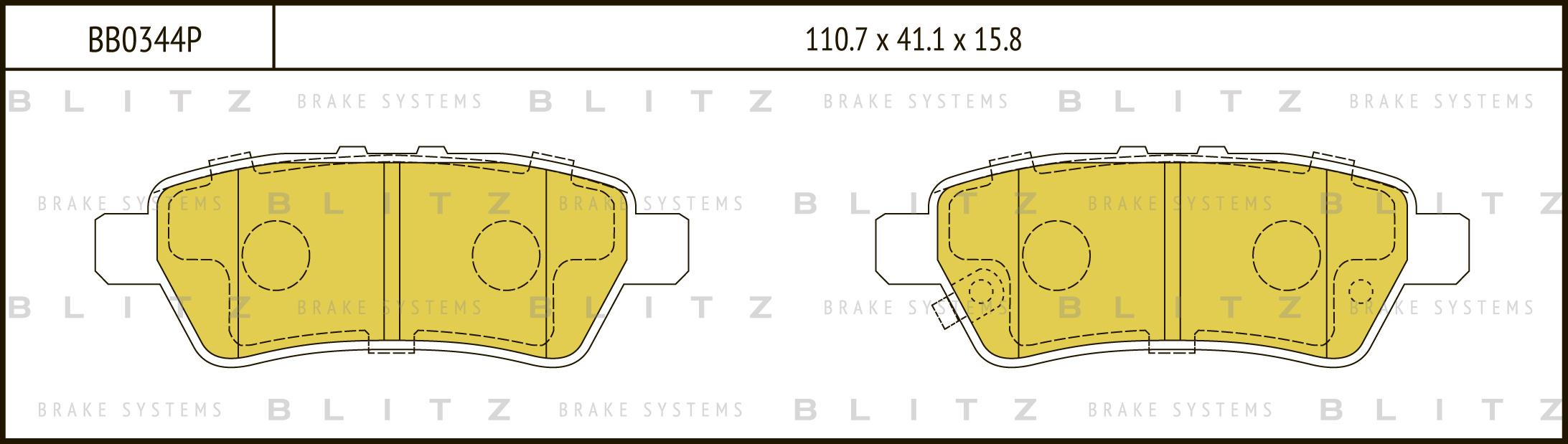 

Колодки Тормозные Дисковые Nissan Pathfinder 05-> Blitz Bb0344P