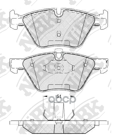 

Колодки Дисковые П. Bmw E60 2.0I 03> Nibk Pn0513 Pn0513-Nibk