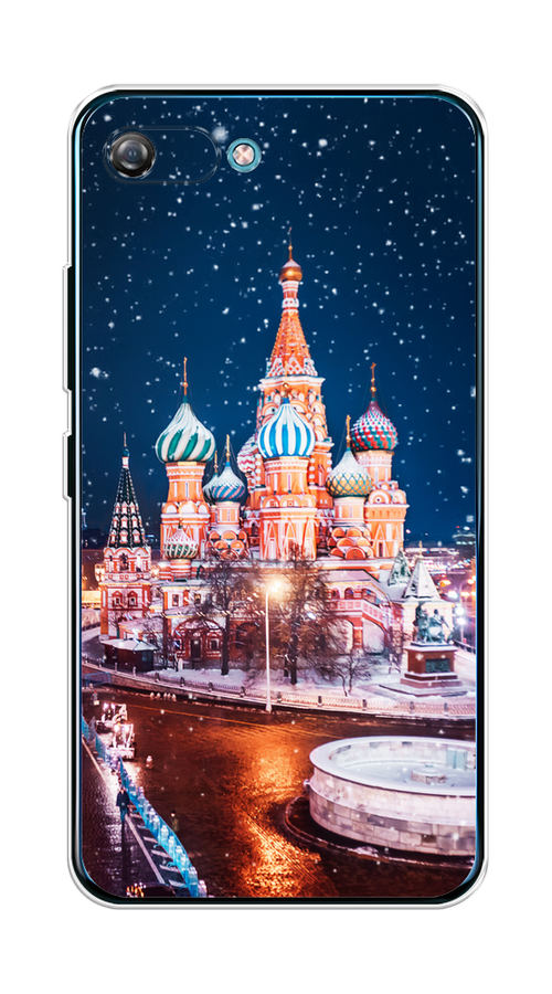 

Чехол на Itel A25/A35 "Москва 1", Коричневый;синий;белый, 3200950-1