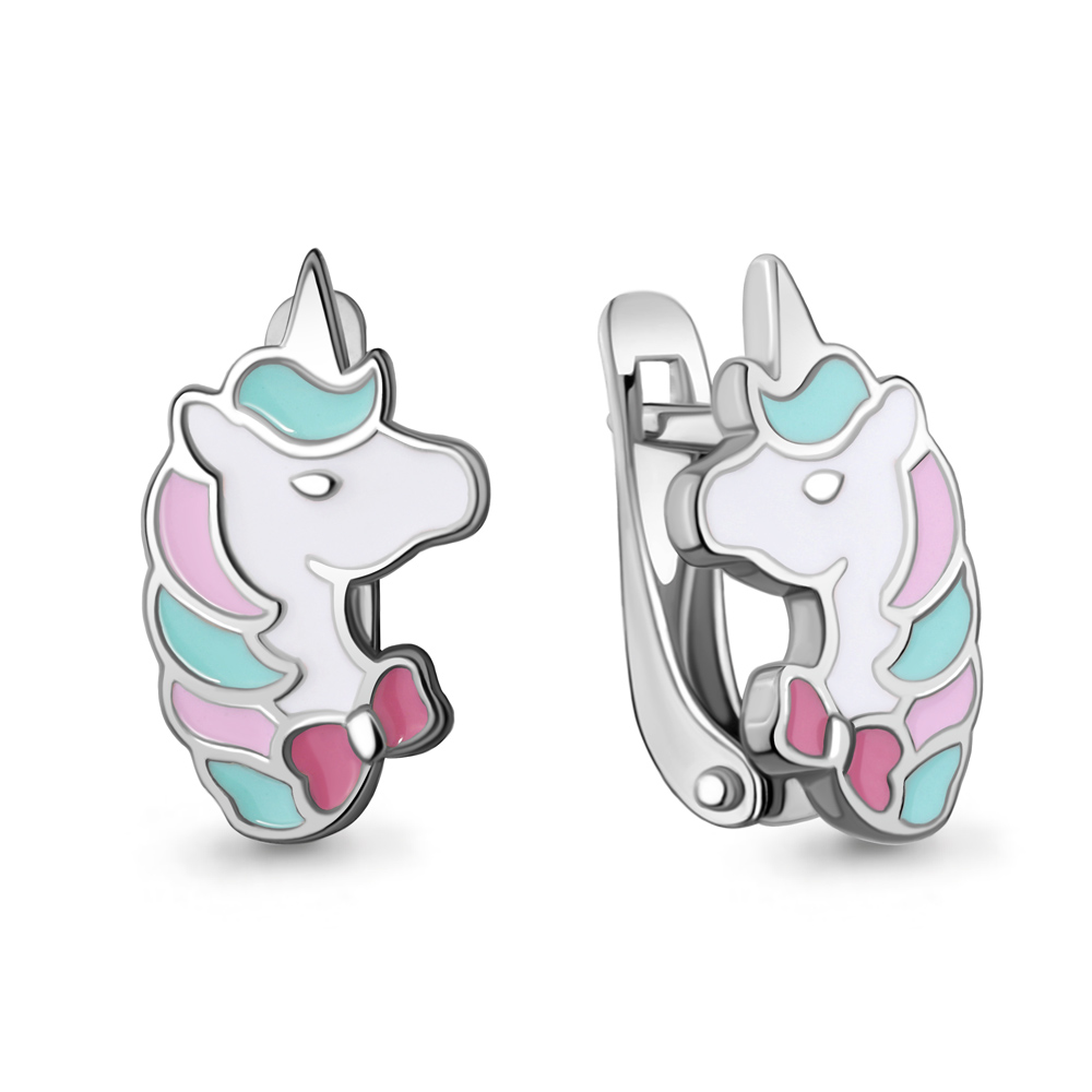 

Серьги из серебра с эмалью Aquamarine 34282_925_р, 34282_925_р