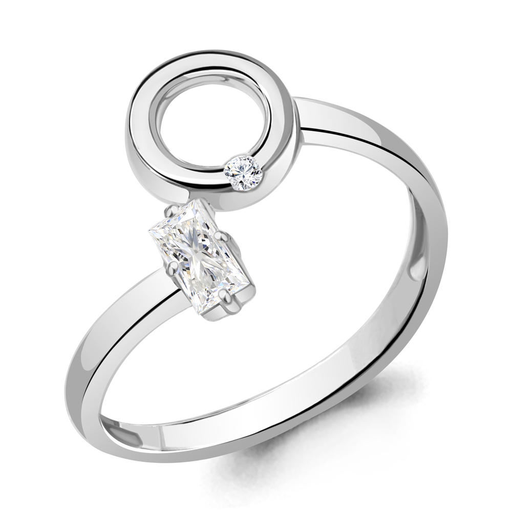 

Кольцо из серебра с фианитом Aquamarine Aquamarine 67710А_925_р р. 16, 67710А_925_р
