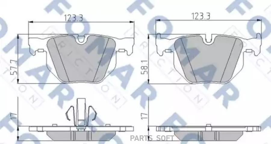 

Тормозные колодки FOMAR-FRICTION задние fo930181