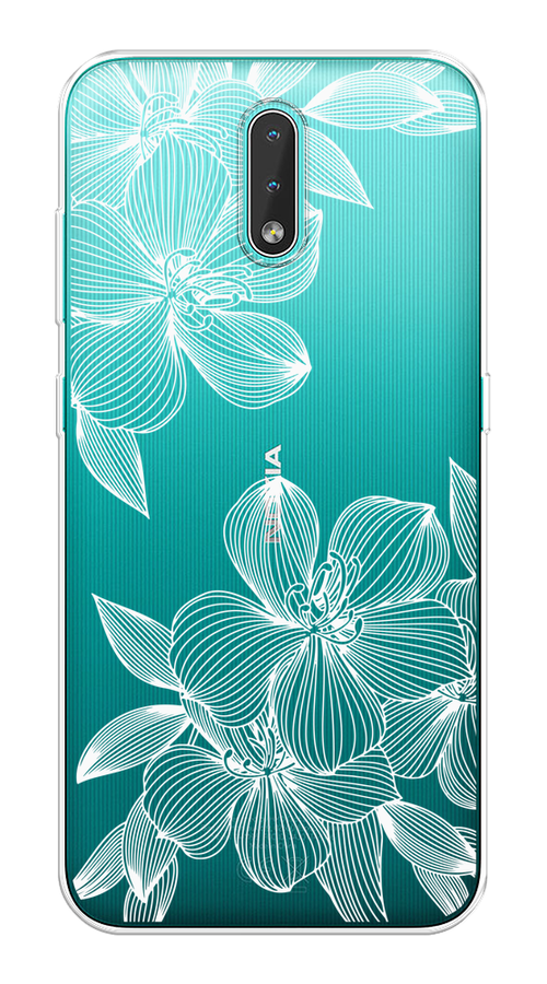 

Чехол на Nokia 2.3 "Крокус", Белый;прозрачный, 123250-1