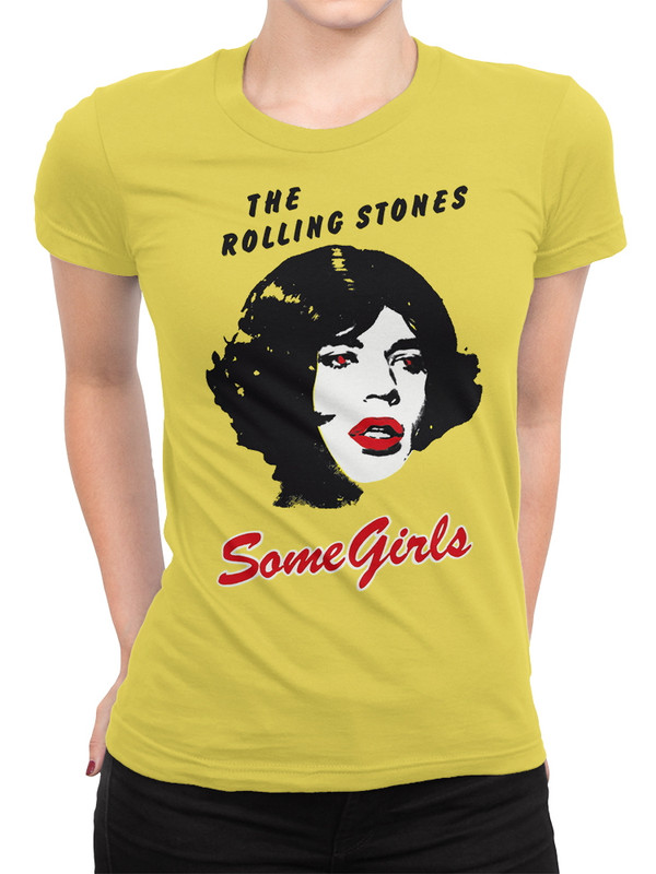 фото Футболка женская dream shirts the rolling stones - some girls 98501311 желтая xl