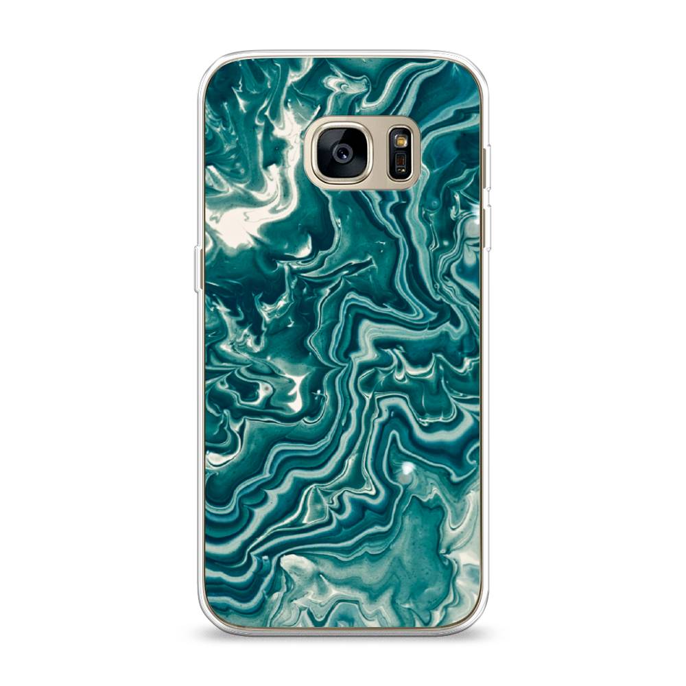 

Чехол Awog на Samsung Galaxy S7 "Минералы 4", Голубой, 24550-3