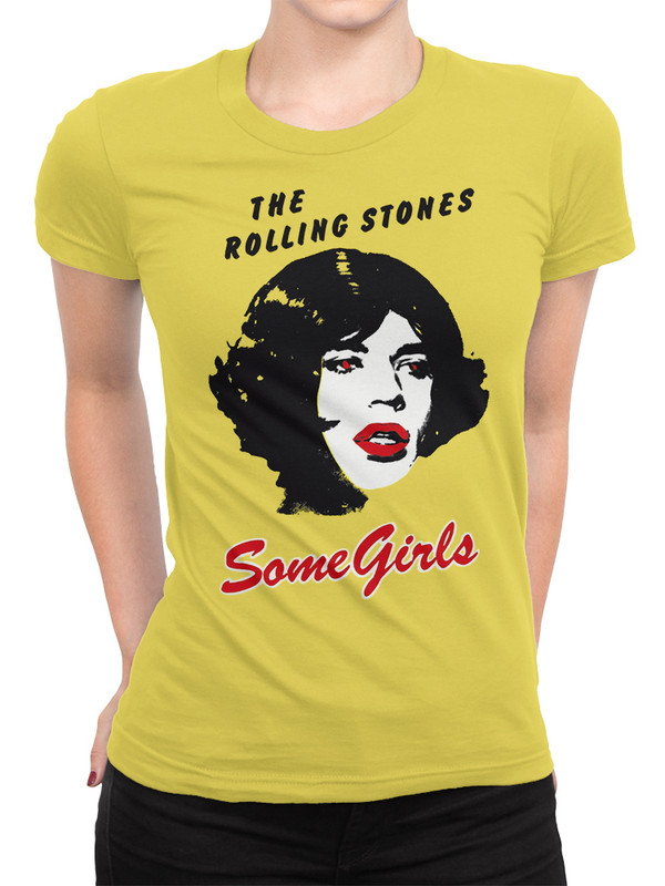 

Футболка женская Dream Shirts The Rolling Stones - Some Girls 98501311 желтая S, The Rolling Stones - Some Girls 98501311