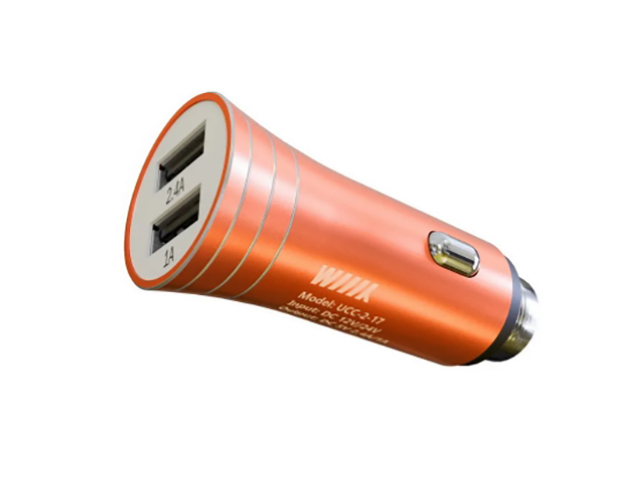 фото Зарядное устройство wiiix 2xusb orange ucc-2-16