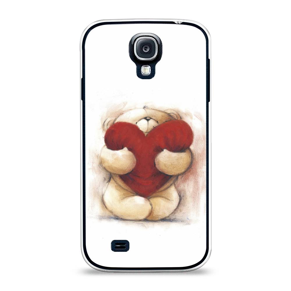 

Чехол Awog на Samsung Galaxy S4 / Самсунг S4 "Мишка с сердцем 1", 23950-6