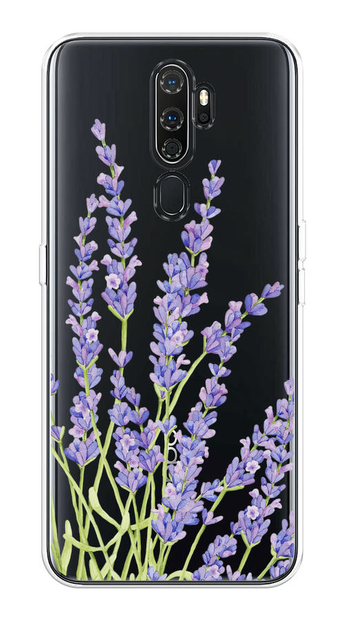 

Чехол на Oppo A5/A9 2020 "Лавандовые стебли", Фиолетовый;зеленый, 251950-1
