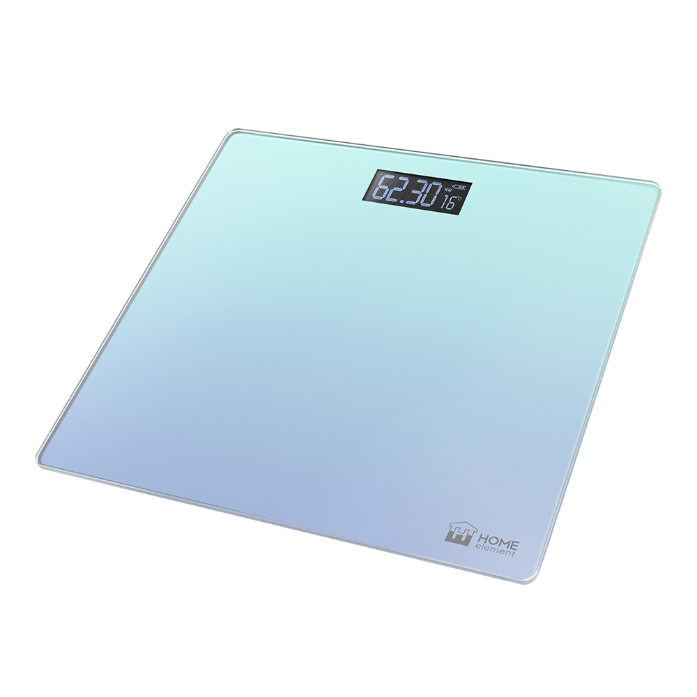 Весы напольные Home Element HE-SC906 голубой, фиолетовый весы напольные scarlett sc bs33e025 фиолетовый розовый красный