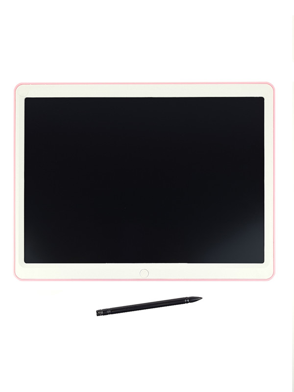 фото Графический планшет для рисования детский miloy со стилусом, 15 дюймов, розовый