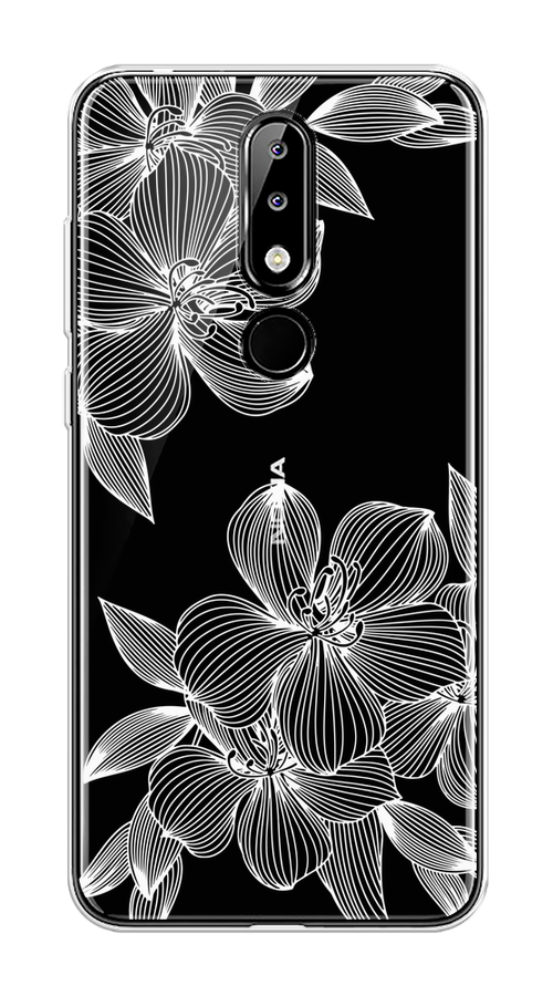 

Чехол на Nokia 5.1 Plus (X5) "Крокус", Белый;прозрачный, 121950-1